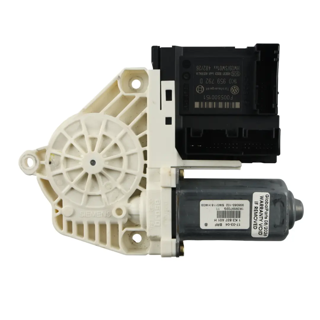 Mk5 Fensterheber Motor Tür Vorne Links für Volkswagen Golf mit Teilenummer 1K3837401H Volkswagen Golf Mk5 Fensterheber Motor Tür Vorne Links - SKU 1K3837401H - Teilenummer 1K3837401H