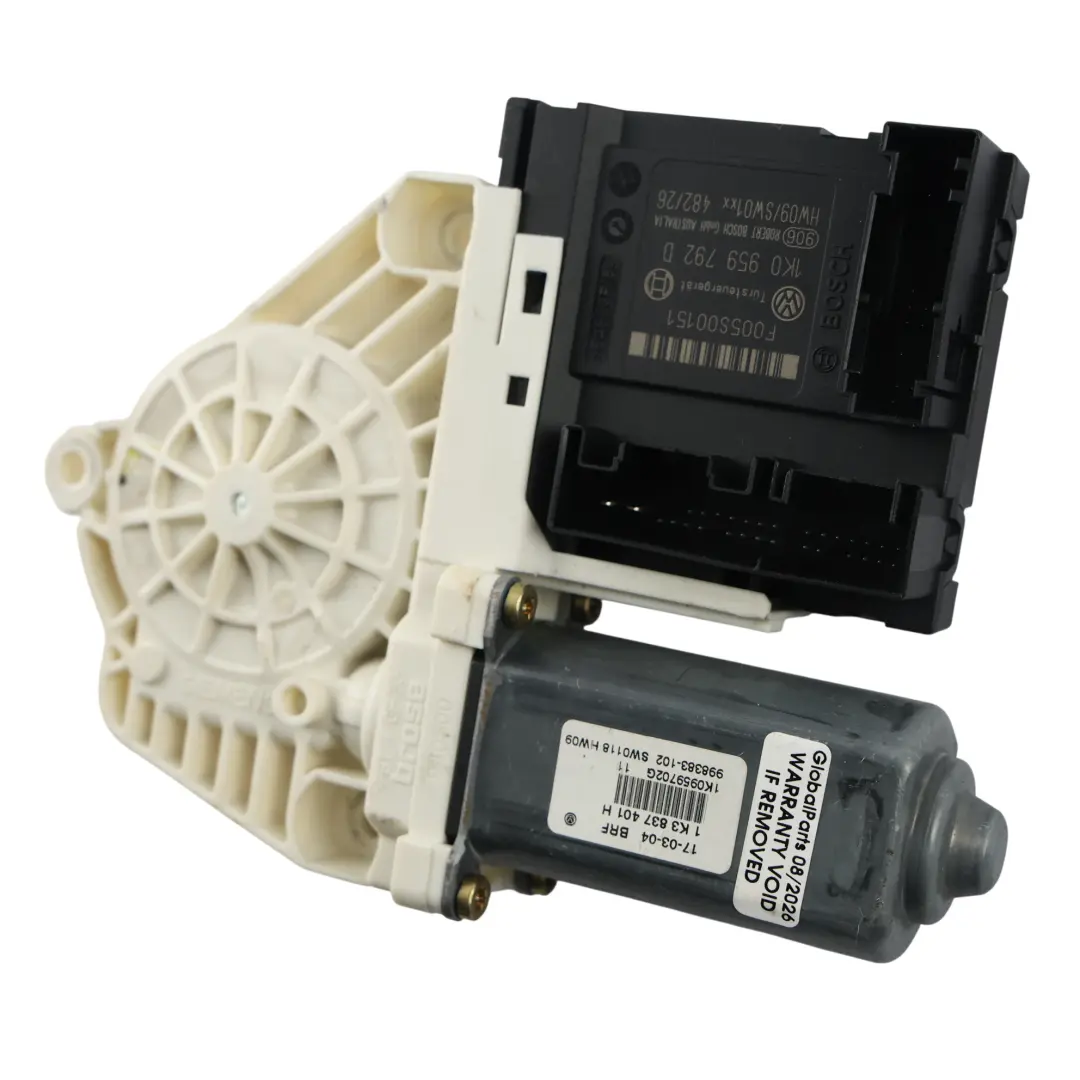 Mk5 Front Door Window Regulator Motor Left N/S to Volkswagen Golf with Part number 1K3837401H Volkswagen Golf Mk5 Front Door Window Regulator Motor Left N/S - SKU 1K3837401H - Part number 1K3837401H