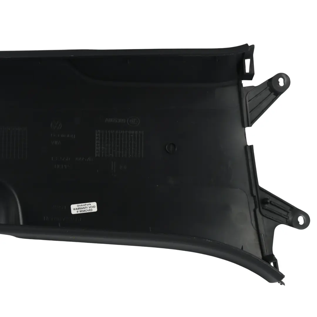 VW Golf Mk5 GTD 5K B Pillar Trim Lower Panel Cover Left N/S Black - SKU 1K4867297J - Part number 1K4867297J