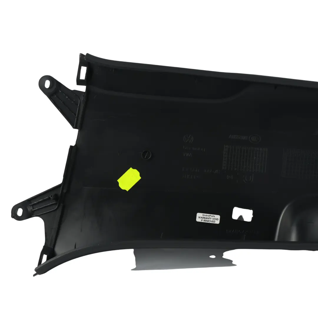 VW Golf Mk5 GTD 5K B Pillar Trim Lower Panel Cover Right O/S Black - SKU 1K4867298J - Part number 1K4867298J