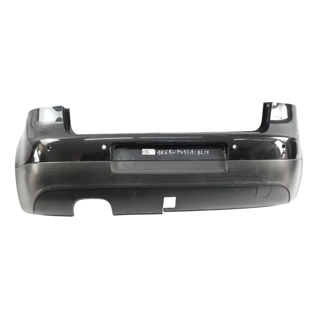 Volkswagen VW Golf Mk5 Bumper Rear Trim Panel Cover Black Magic Pearl - C9Z - SKU 1K6807417A-BLM - Part number 1K6807417A