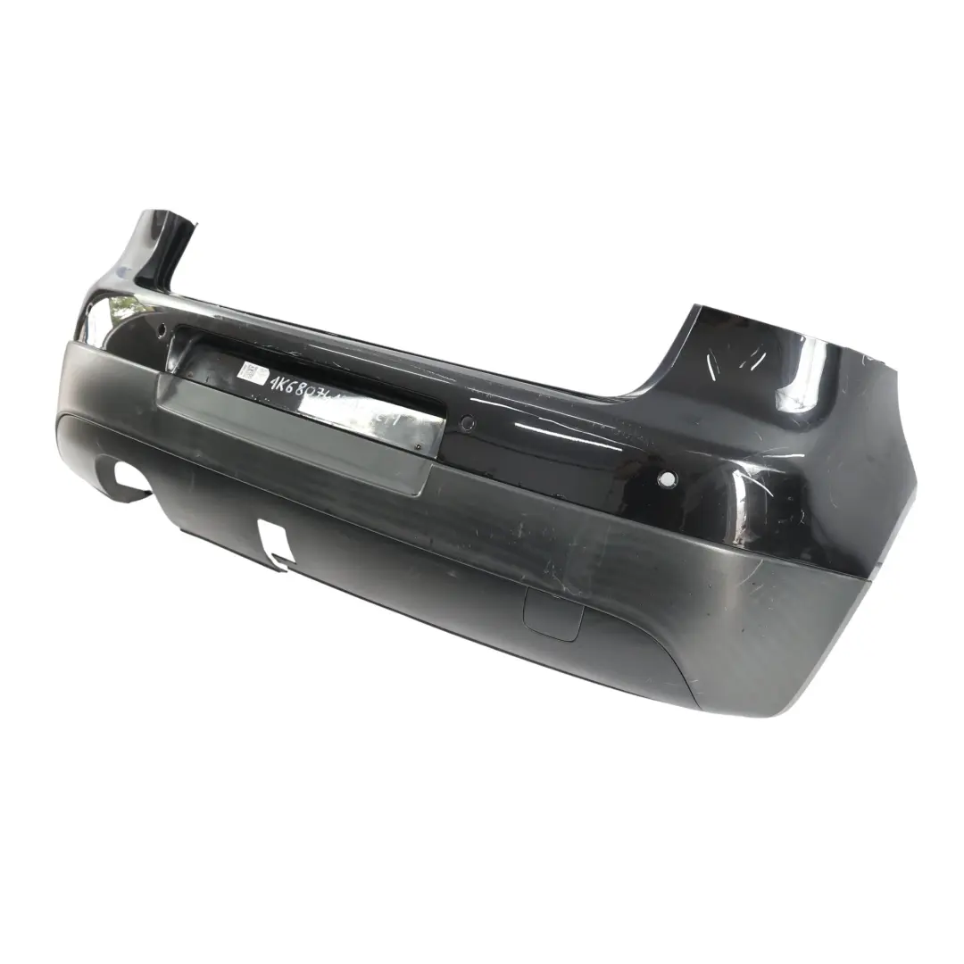 Volkswagen VW Golf Mk5 Bumper Rear Trim Panel Cover Black Magic Pearl - C9Z - SKU 1K6807417A-BLM - Part number 1K6807417A