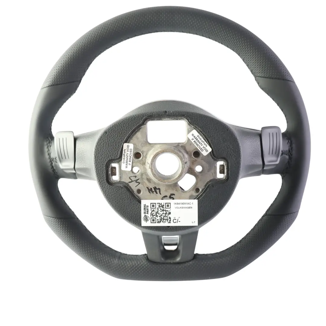 MK6 R Volante Fondo Plano Levas Cambio para Volkswagen Scirocco Golf con número de pieza 1K8419091AC Volkswagen Scirocco Golf MK6 R Volante Fondo Plano Levas Cambio - SKU 1K8419091AC-1 - Número de pieza 1K8419091AC