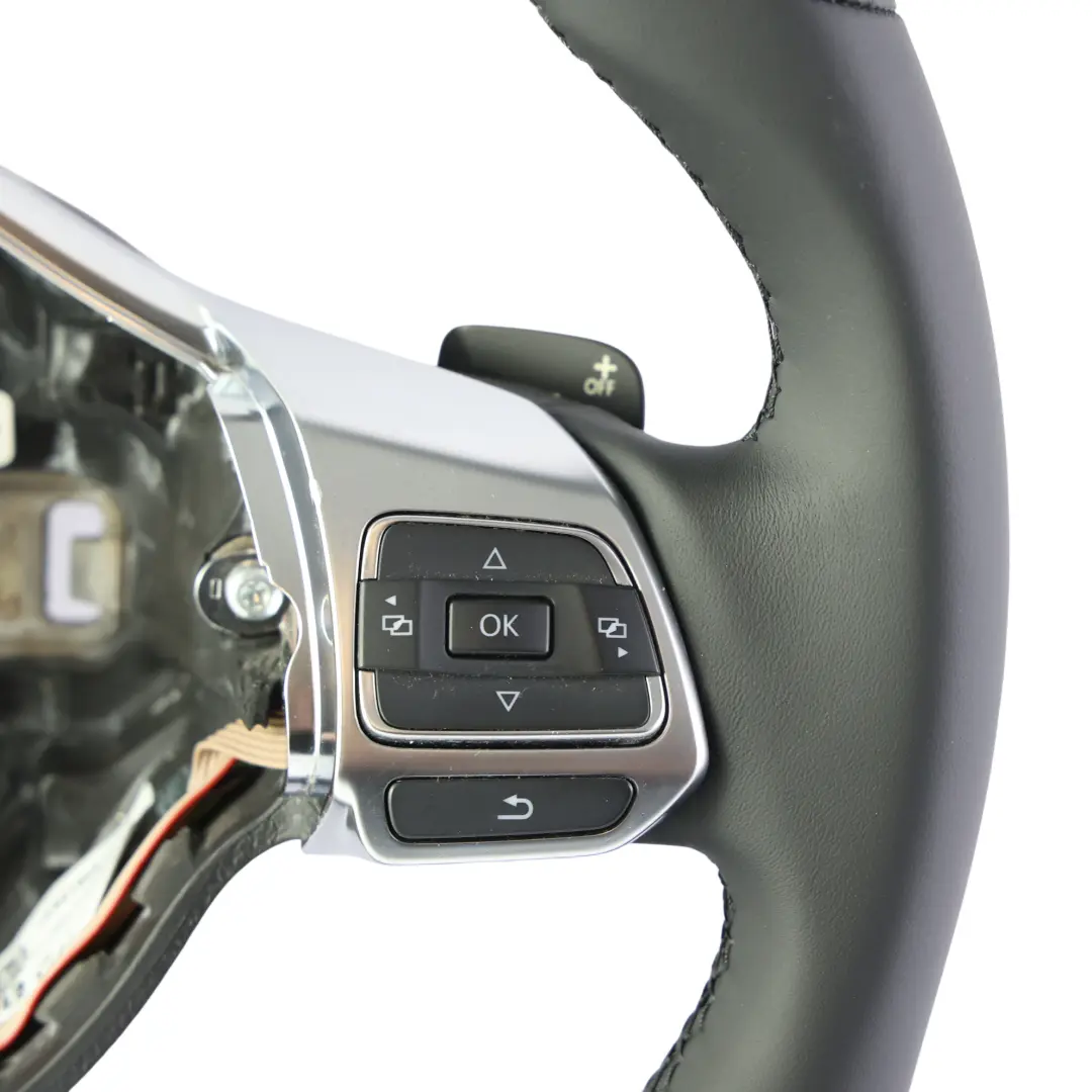 MK6 R Steering Wheel Flat Bottom Paddle Shift to VW Scirocco Golf with Part number 1K8419091AC VW Scirocco Golf MK6 R Steering Wheel Flat Bottom Paddle Shift - SKU 1K8419091AC-1 - Part number 1K8419091AC