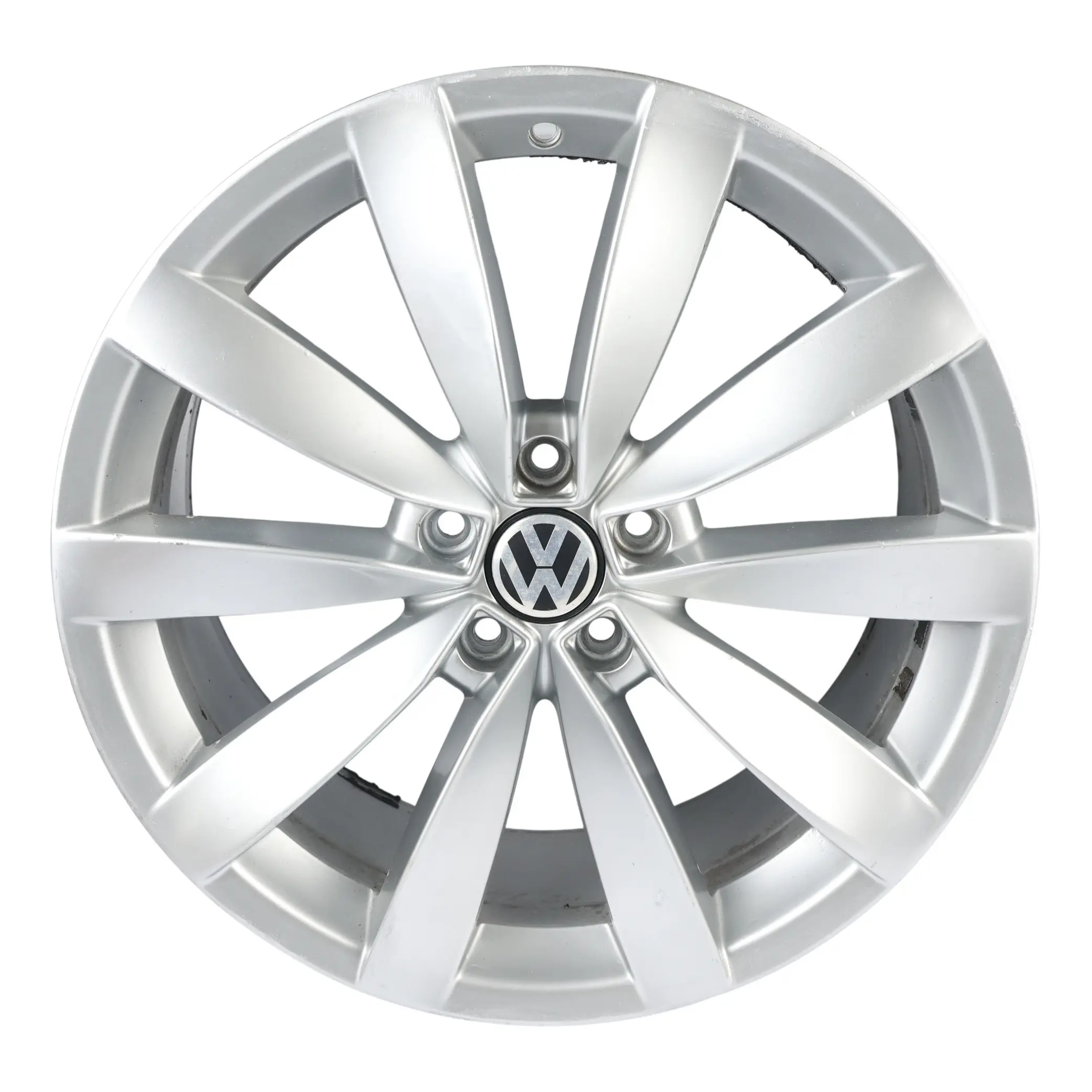 Volkswagen Scirocco Silver Alloy Wheel Rim 19" 8J ET:41 5x112 Lugano 1K8601025C