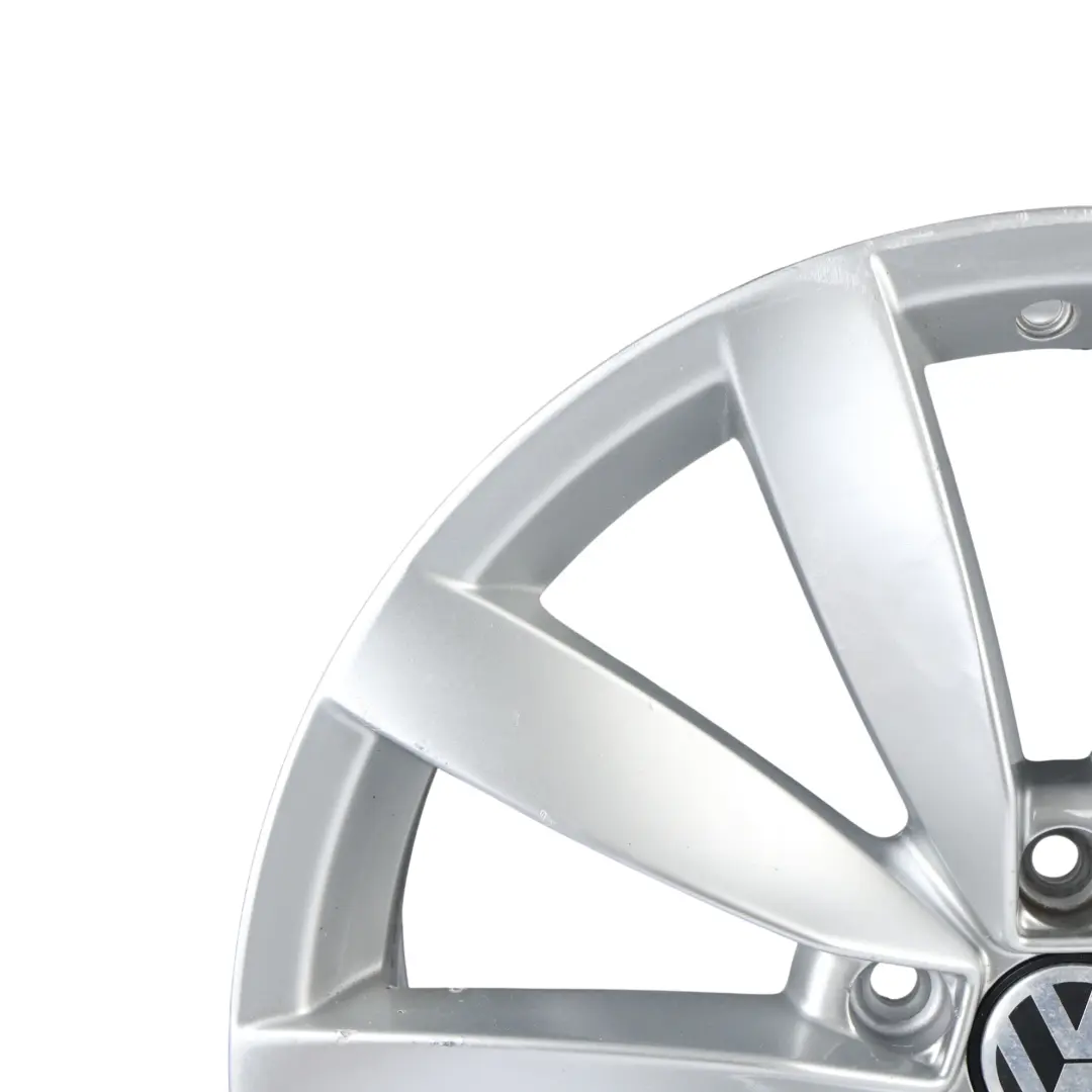 Volkswagen Scirocco Silver Alloy Wheel Rim 19" 8J ET:41 5x112 Lugano - SKU 1K8601025C-1 - Part number 1K8601025C