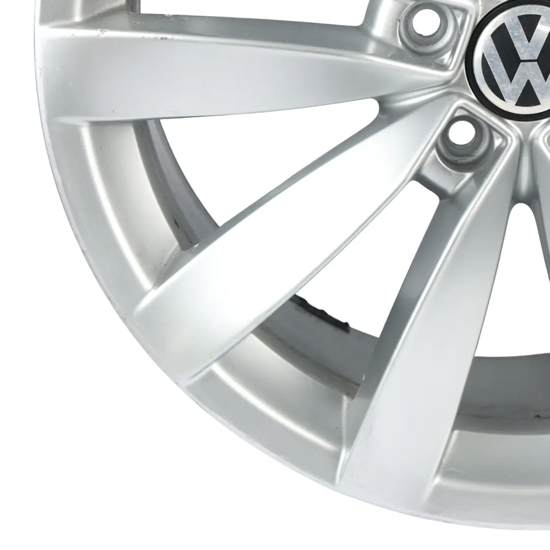 Volkswagen Scirocco Silver Alloy Wheel Rim 19" 8J ET:41 5x112 Lugano - SKU 1K8601025C-1 - Part number 1K8601025C