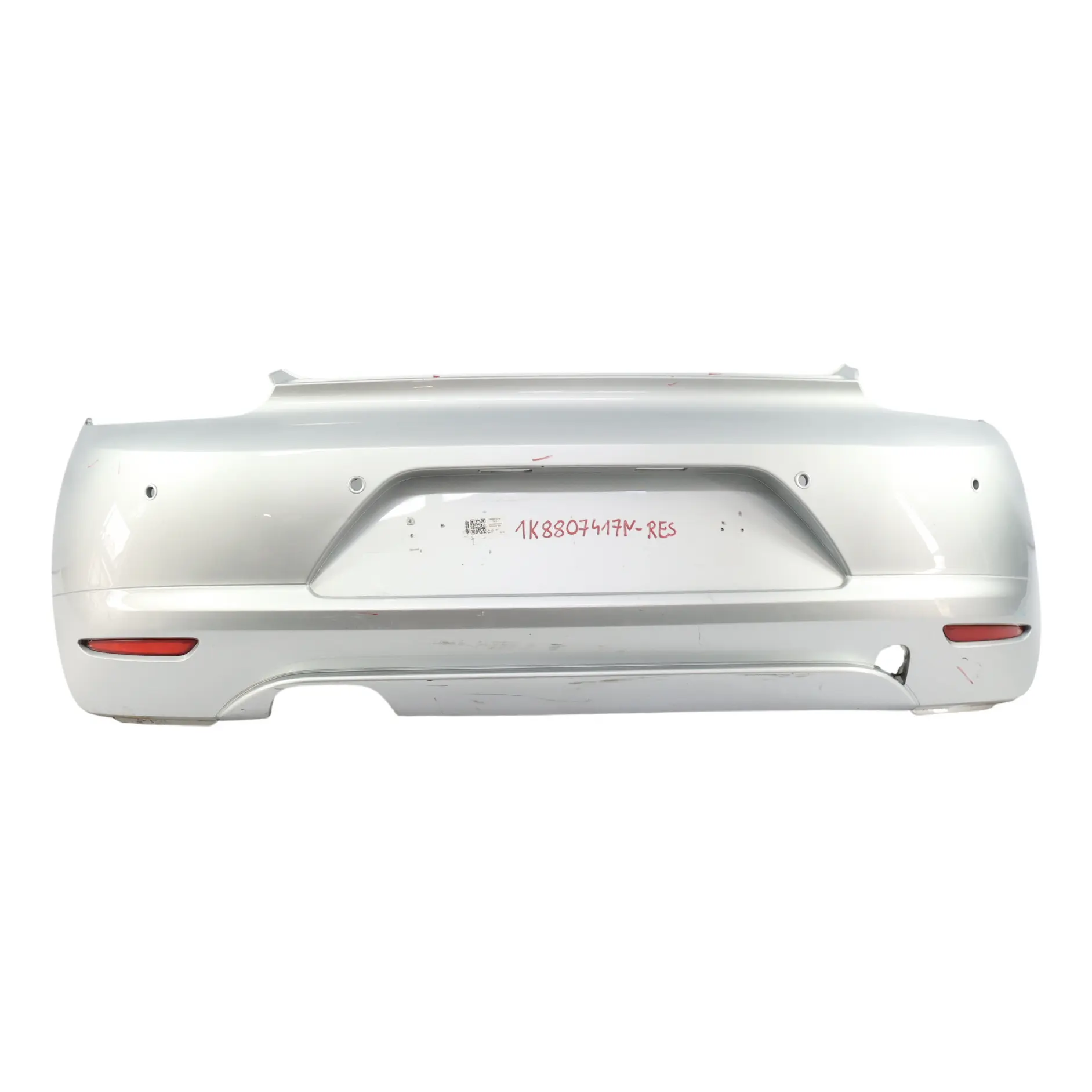 Volkswagen VW Scirocco Mk3 Rear Bumper PDC Reflex Silver Metallic - A7W