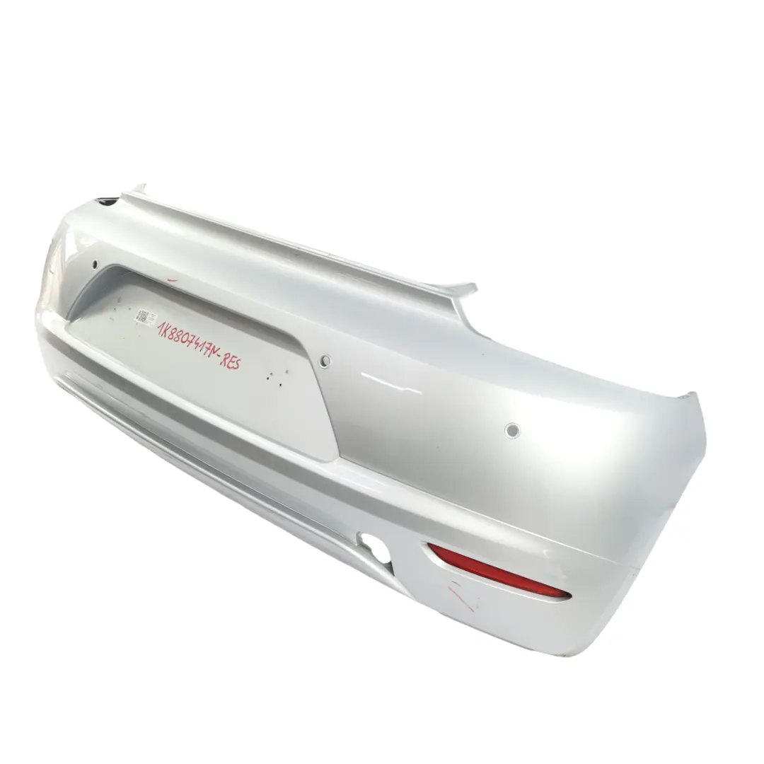 Mk3 Rear Bumper PDC Reflex Silver Metallic - A7W to Volkswagen VW Scirocco with Part number 1K8807417N Volkswagen VW Scirocco Mk3 Rear Bumper PDC Reflex Silver Metallic - A7W - SKU 1K8807417N-RES - Part number 1K8807417N