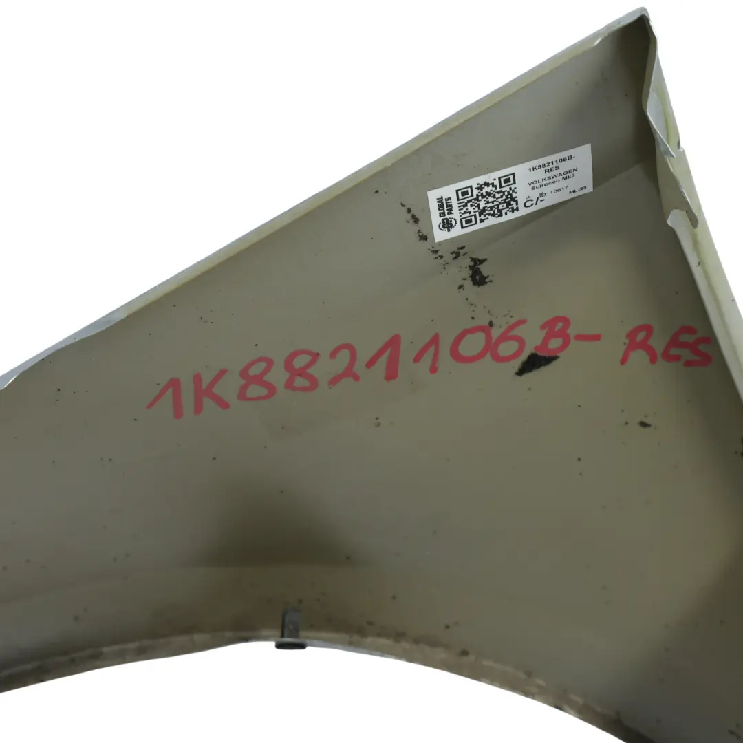 Mk3 Side Panel Front Right O/S Wing Fender Reflex Silver - A7W to VW Scirocco with Part number 1K8821106B VW Scirocco Mk3 Side Panel Front Right O/S Wing Fender Reflex Silver - A7W - SKU 1K8821106B-RES - Part number 1K8821106B