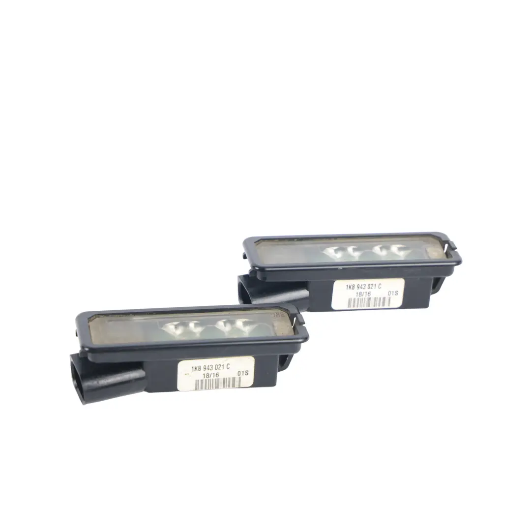 Porsche Boxster 982 Golf Mk7 Polo Mk5 LED Licence Plate Light Set X2 - SKU 1K8943021C-1 - Part number 1K8943021C