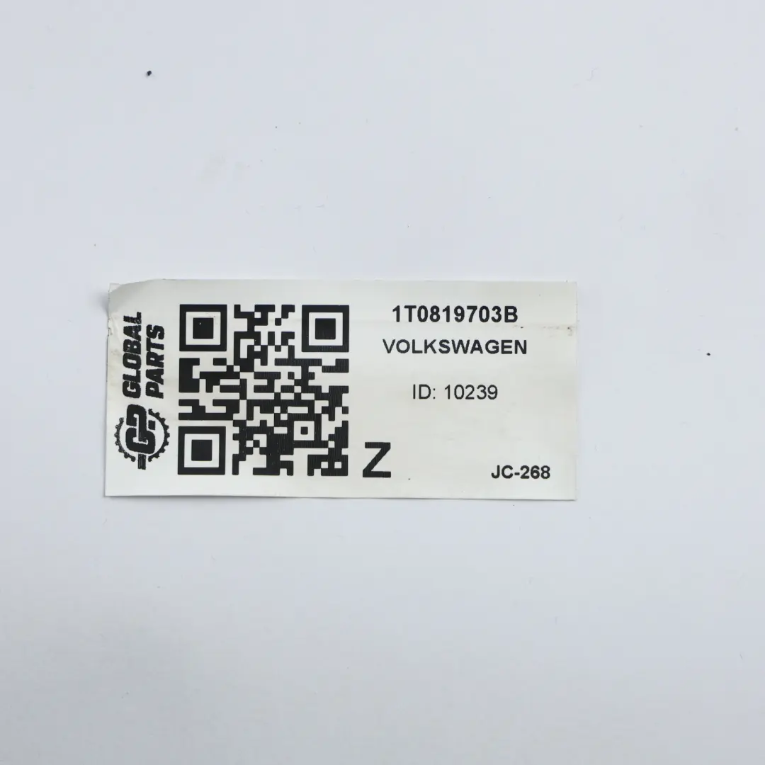 Volkswagen Touran 1T Rejilla Aire Salpicadero Delantera Izquierda - SKU 1T0819703B - Número de pieza 1T0819703B