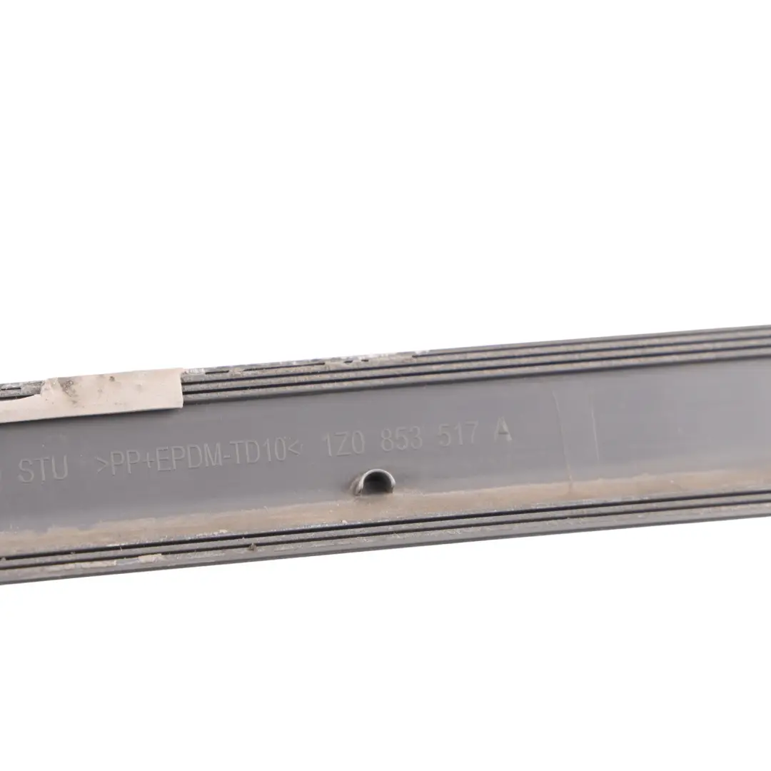 Skoda Octavia Mk2 Door Trim Protection Strip Front Left N/S Anthracite Grey F8J - SKU 1Z0853517A-SDA - Part number 1Z0853517A