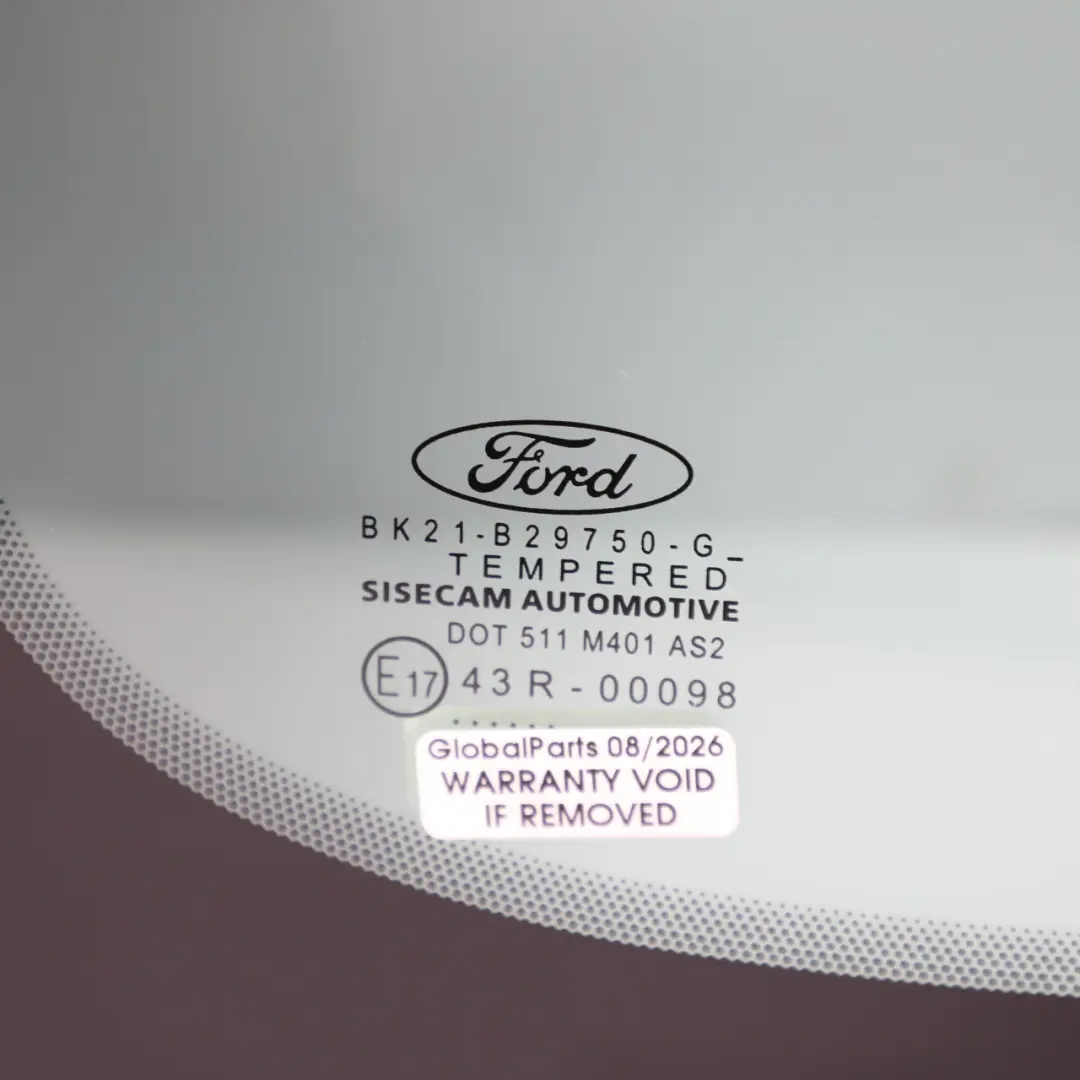 Sliding Door Quarter Window Glass Right O/S to Ford Tourneo Custom with Part number 2042137 Ford Tourneo Custom Sliding Door Quarter Window Glass Right O/S - SKU 2042137 - Part number 2042137