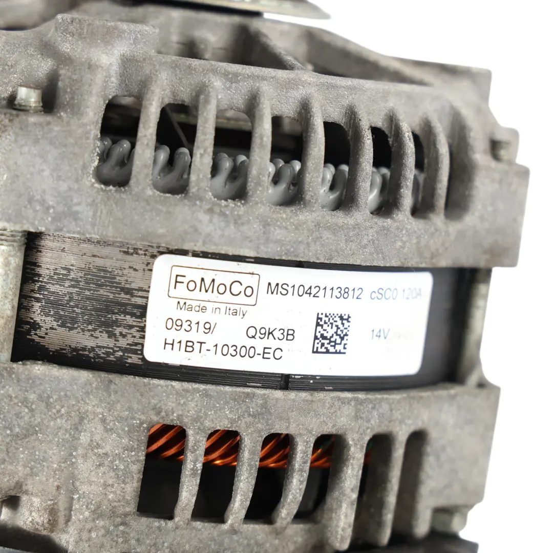 MK8 Alternador Generador 120A 14V Gasolina H1BT-10300-EC para Ford Fiesta con número de pieza 2077261 Ford Fiesta MK8 Alternador Generador 120A 14V Gasolina H1BT-10300-EC - SKU 2077261 - Número de pieza 2077261