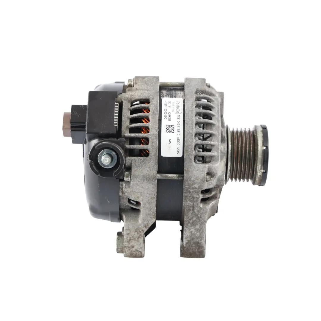 MK8 Alternador Generador 120A 14V Gasolina H1BT-10300-EC para Ford Fiesta con número de pieza 2077261 Ford Fiesta MK8 Alternador Generador 120A 14V Gasolina H1BT-10300-EC - SKU 2077261 - Número de pieza 2077261