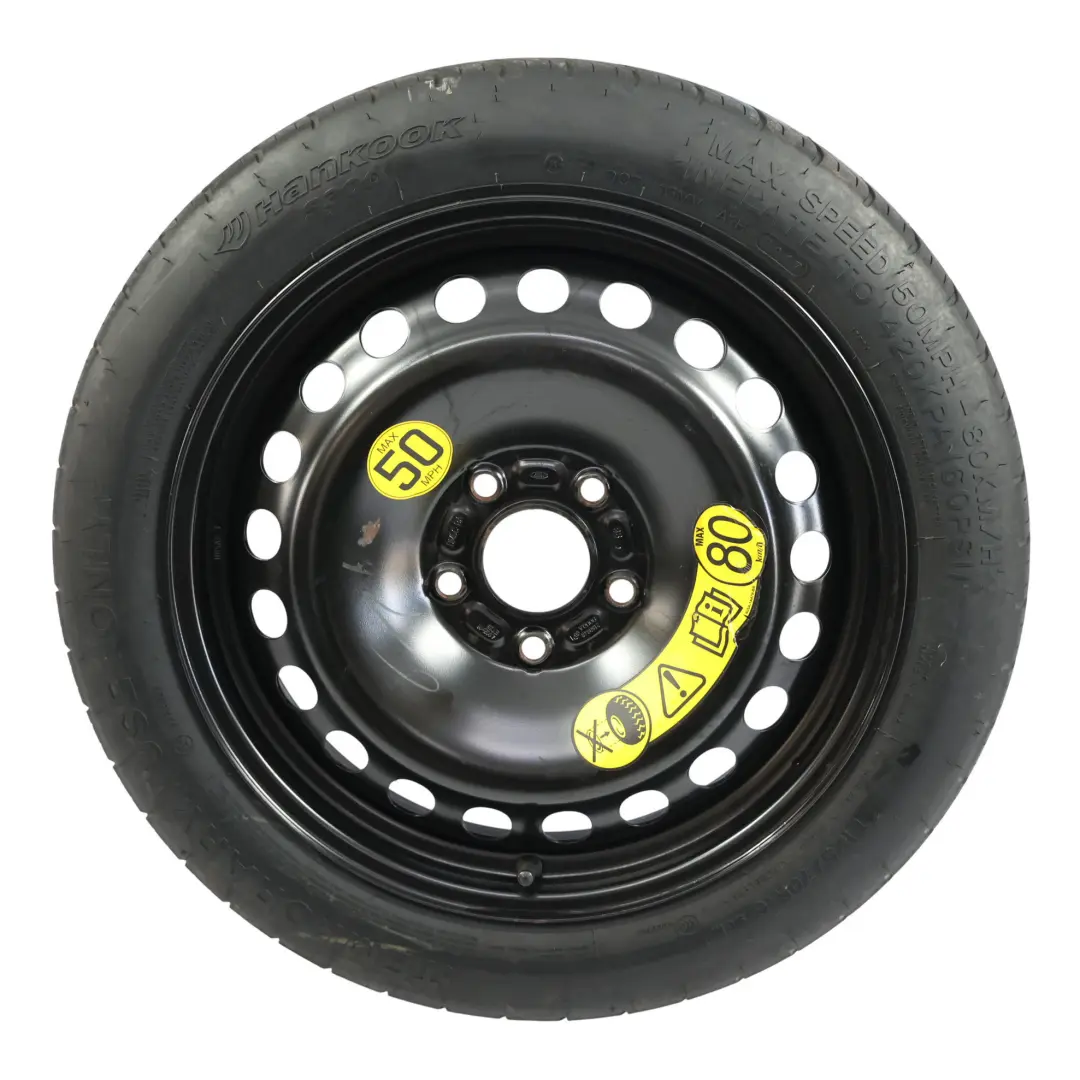 Mk3 Spare Space Hankook Tyre Wheel Steel R16 125/70 ET:25 to Ford Focus with Part number 2160848 Ford Focus Mk3 Spare Space Hankook Tyre Wheel Steel R16 125/70 ET:25 - SKU 2160848-1 - Part number 2160848