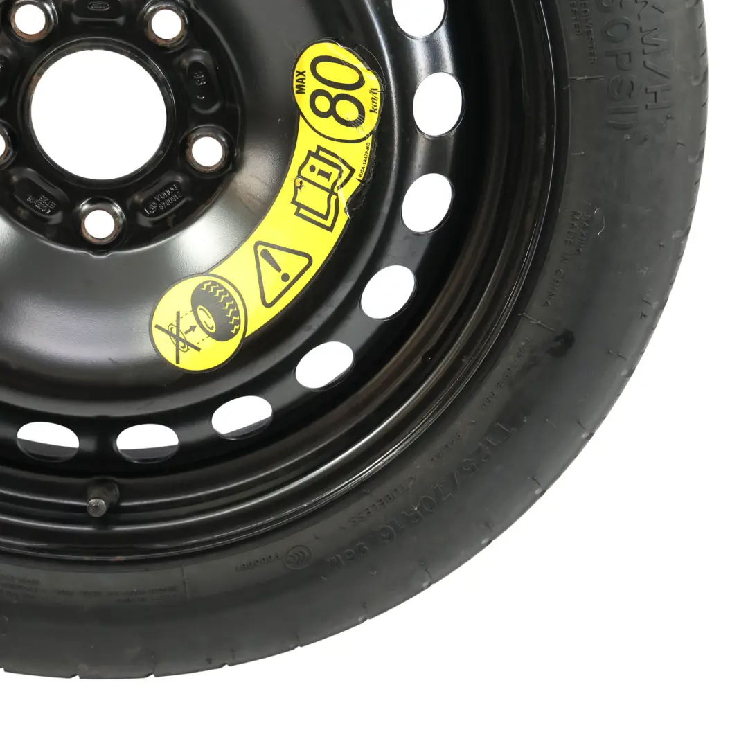 Mk3 Spare Space Hankook Tyre Wheel Steel R16 125/70 ET:25 to Ford Focus with Part number 2160848 Ford Focus Mk3 Spare Space Hankook Tyre Wheel Steel R16 125/70 ET:25 - SKU 2160848-1 - Part number 2160848