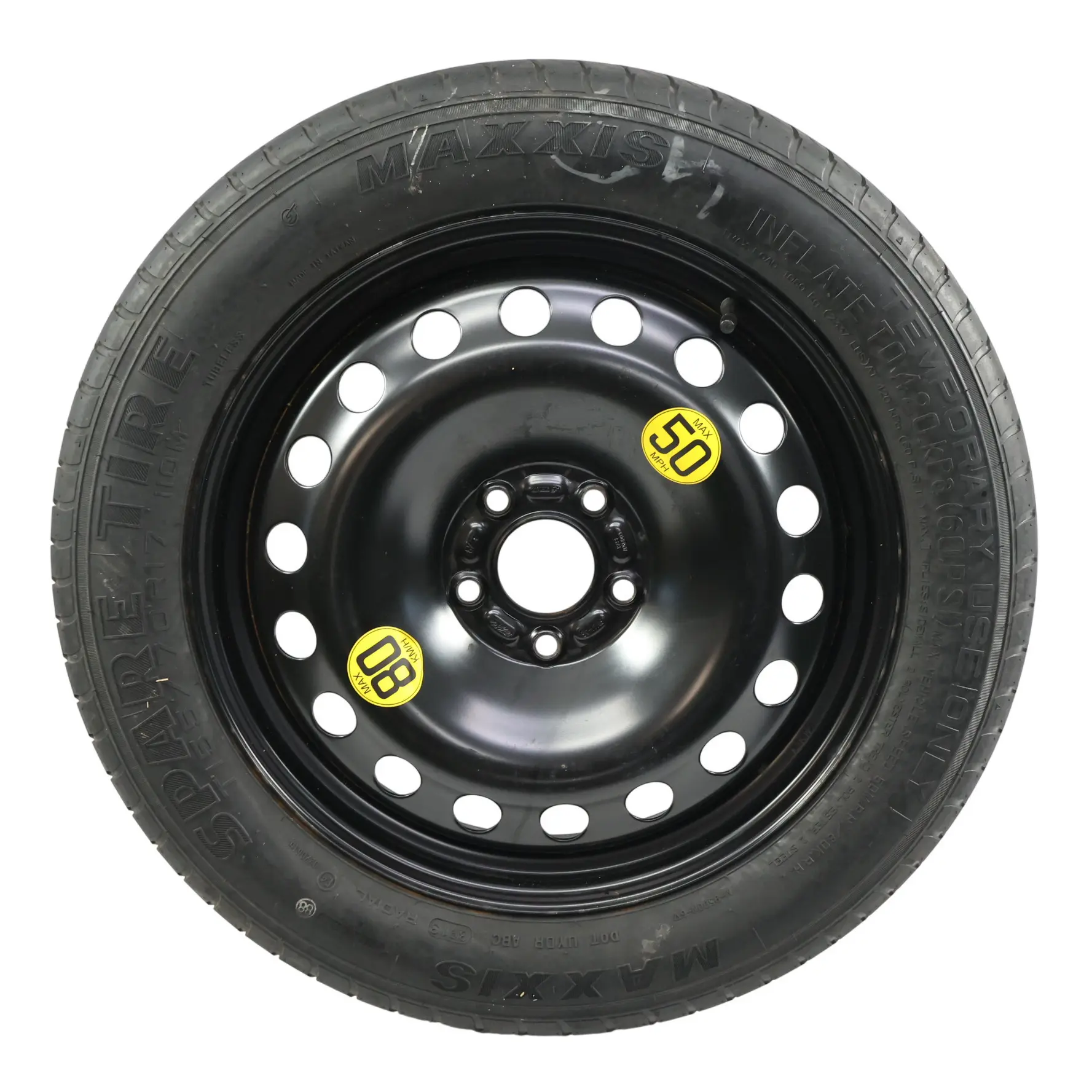 Ford Kuga Mk1 Spare Steel Wheel Rim 17" 4J ET:25 Maxxis Tyre 155/70 R17 2170806