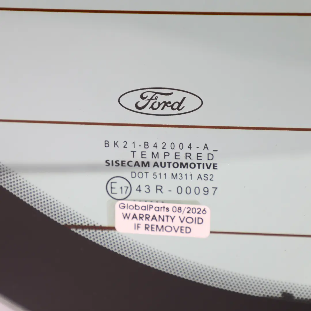 Loading Door Liftgate Back Window Glass to Ford Tourneo Custom Rear with Part number 2187719 Ford Tourneo Custom Rear Loading Door Liftgate Back Window Glass - SKU 2187719 - Part number 2187719