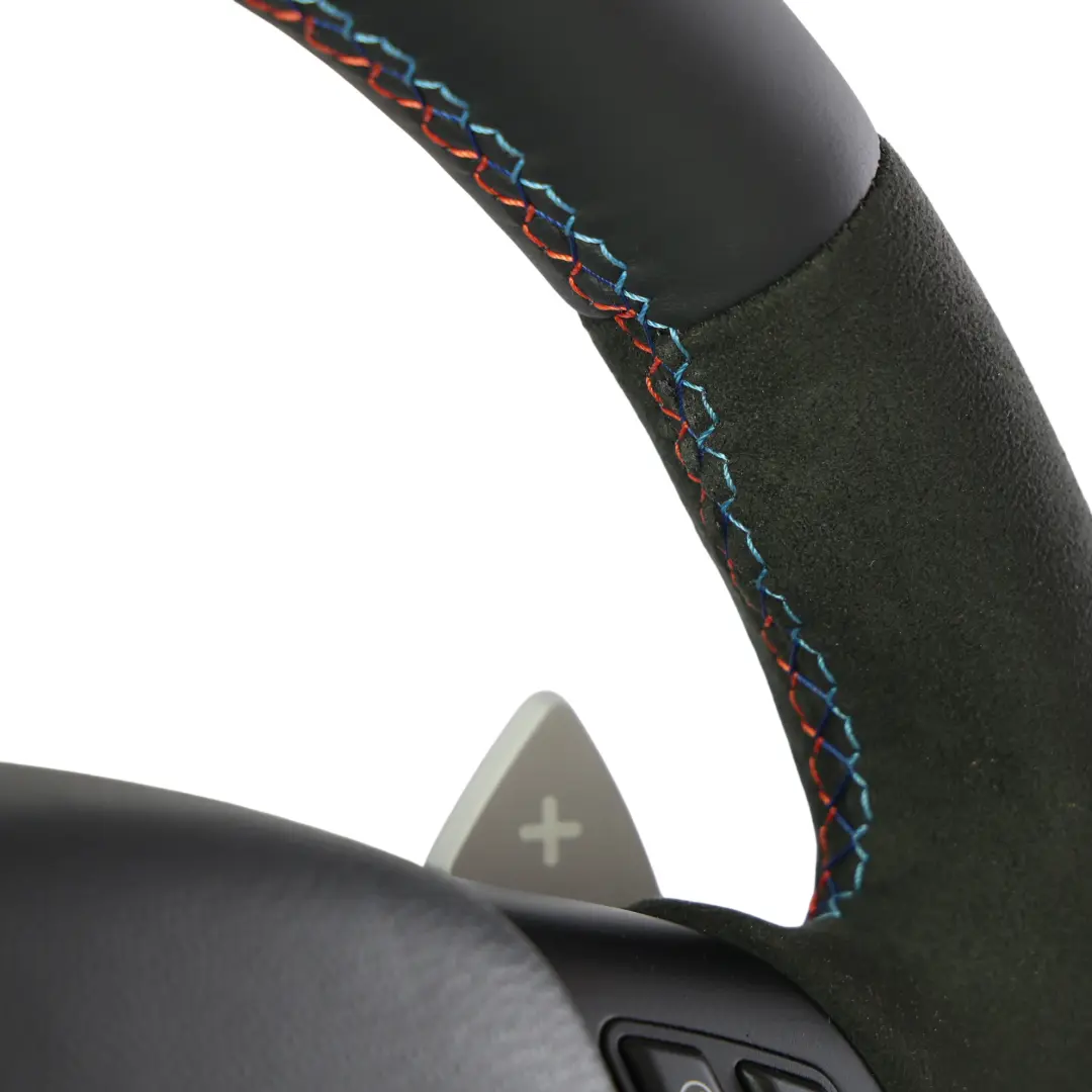 NUOVO Pelle Nera M-Sport Spesso Paddle Shift per BMW E90 E92 E93 M3 Volante con numero di parte 2283738 BMW E90 E92 E93 M3 Volante NUOVO Pelle Nera M-Sport Spesso Paddle Shift - SKU 2283738-2-SET - Numero di parte 2283738