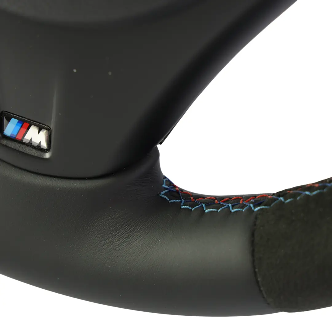 NUEVO Cuero Negro M-Sport Grueso Levas Cambio para BMW E90 E92 E93 M3 Volante con número de pieza 2283738 BMW E90 E92 E93 M3 Volante NUEVO Cuero Negro M-Sport Grueso Levas Cambio - SKU 2283738-2-SET - Número de pieza 2283738