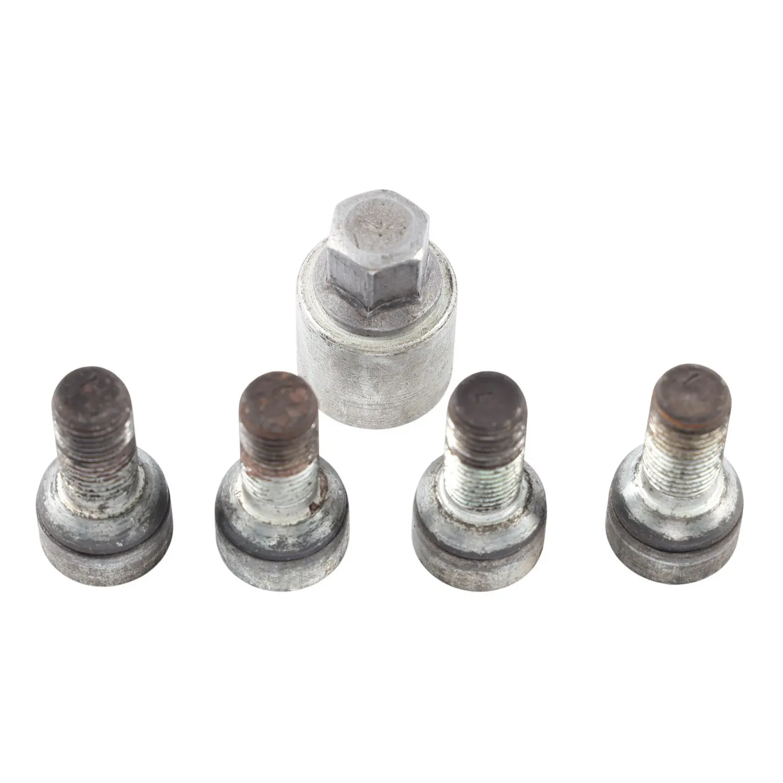 BMW E60 E87 E90 Security Lock Bolts Set Of Four With Adapter 2453959