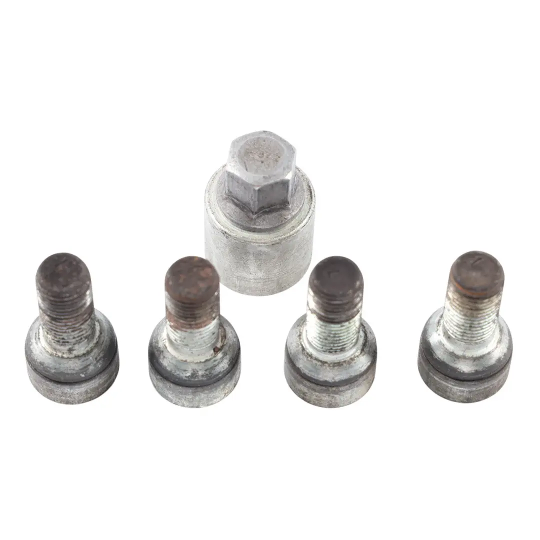 BMW E60 E87 E90 Set Bulloni Sicurezza con Adattatore - SKU 2453959-6 - Numero di parte 2453959