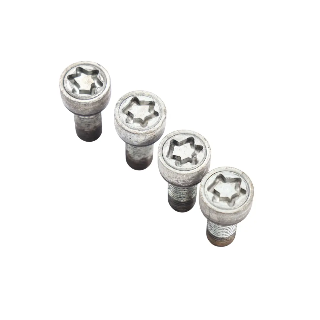 Sicherheitsschrauben Set 4 Stück mit Adapter für BMW E60 E87 E90 mit Teilenummer 2453959 BMW E60 E87 E90 Sicherheitsschrauben Set 4 Stück mit Adapter - SKU 2453959-6 - Teilenummer 2453959