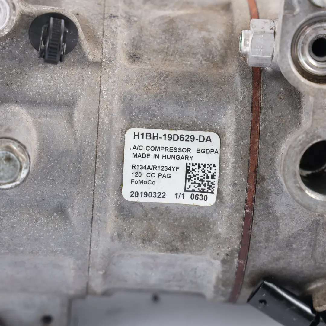 Mk8 A/C Air Con Conditioning Compressor Pump 1.0 H1BH-19D629-DA to Ford Fiesta with Part number 2673870 Ford Fiesta Mk8 A/C Air Con Conditioning Compressor Pump 1.0 H1BH-19D629-DA - SKU 2673870 - Part number 2673870