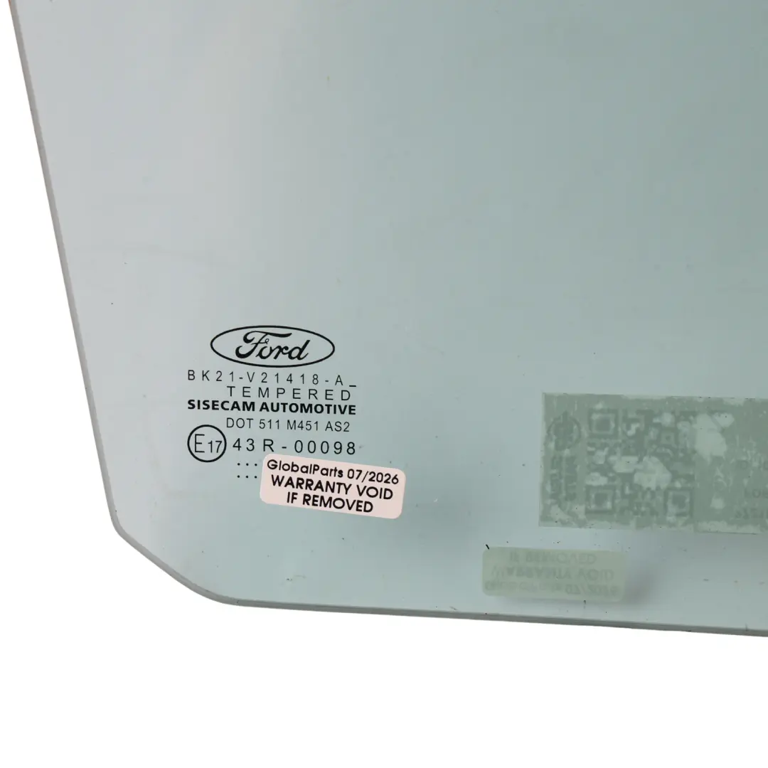Ford Transit Custom Front Right O/S Side Window Glass AS2 Green BK21-V21418-AH - SKU 2721875 - Part number 2721875