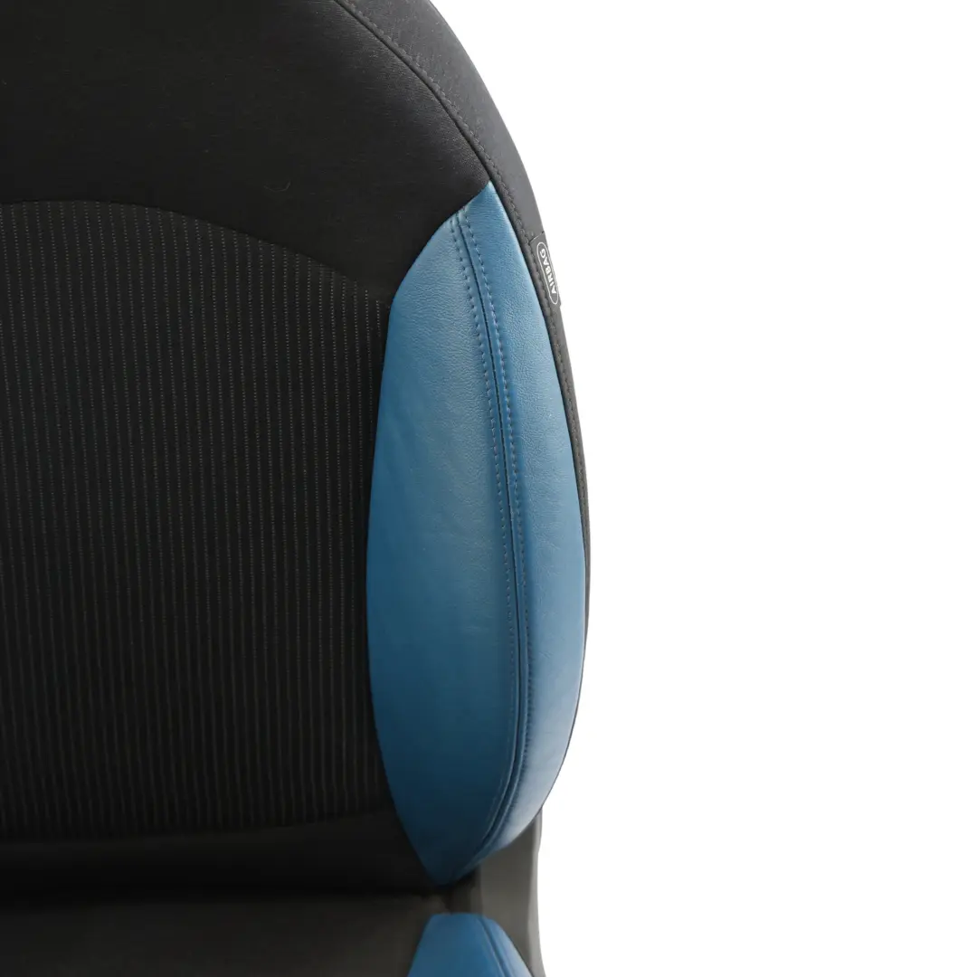 Mini R55 R56 R57 Sedile Sportivo Anteriore Tessuto/Pelle Blu Pacifico Sinistro - SKU 2753495-1 - Numero di parte 2753495