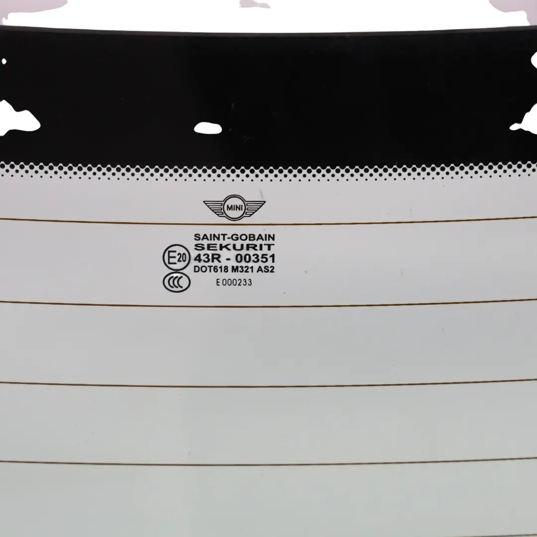 Mini Coupe R58 Szyba Klapy Bagażnika Tylna AS3 - SKU 2758785 - Numer Części 2758785