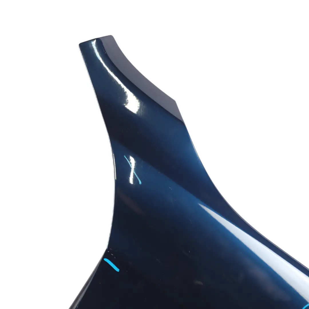 Front Right O/S Side Panel Fender Wing Tiefseeblau Metallic - A76 to BMW X1 E84 with Part number 2993156 BMW X1 E84 Front Right O/S Side Panel Fender Wing Tiefseeblau Metallic - A76 - SKU 2993156-DSB - Part number 2993156