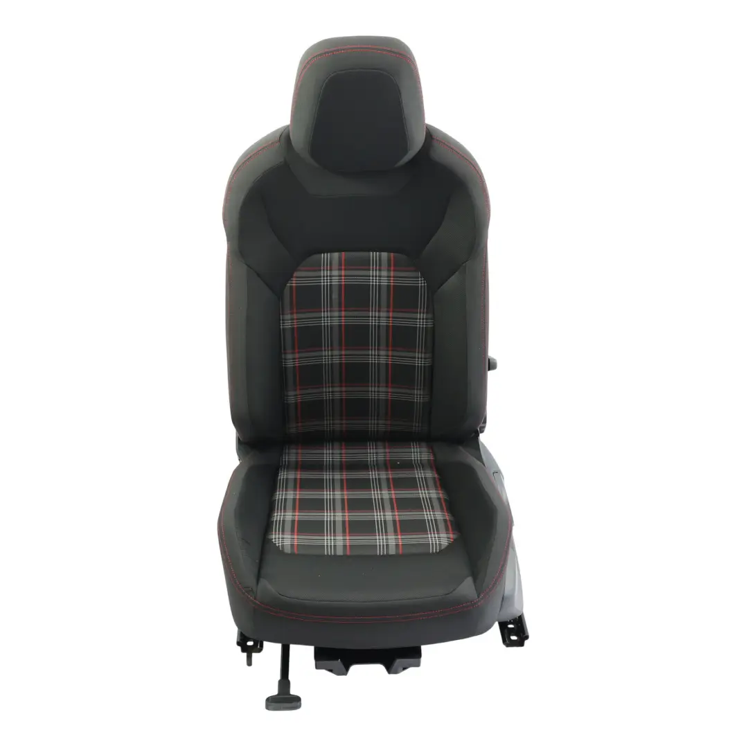 Mk5 GTI Front Seat Heated Cloth Tartan Black Red Left N/S to Volkswagen Polo with Part number 2G4881805FC Volkswagen Polo Mk5 GTI Front Seat Heated Cloth Tartan Black Red Left N/S - SKU 2G4881805FC-1 - Part number 2G4881805FC