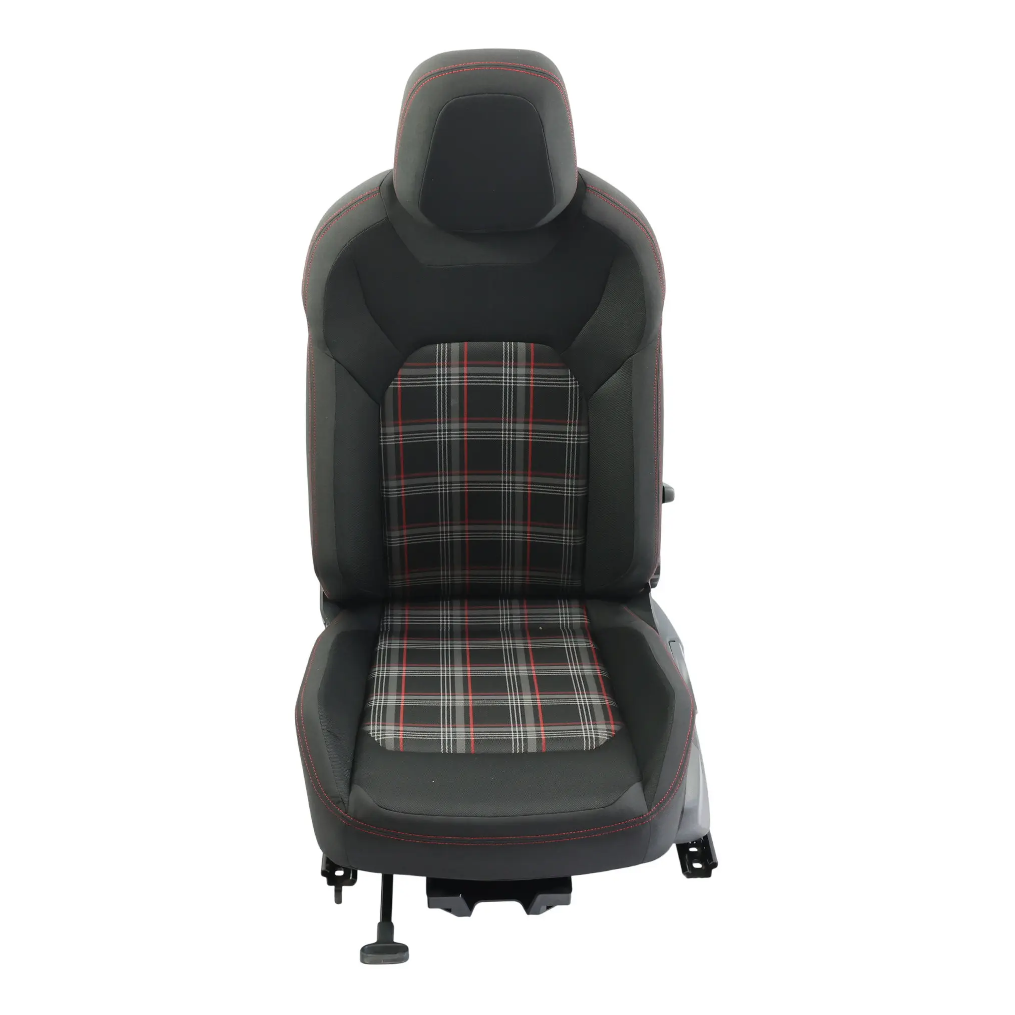 Volkswagen Polo MK5 GTI Vordersitz Beheizt Stoff Tartan Schwarz Rot Links
