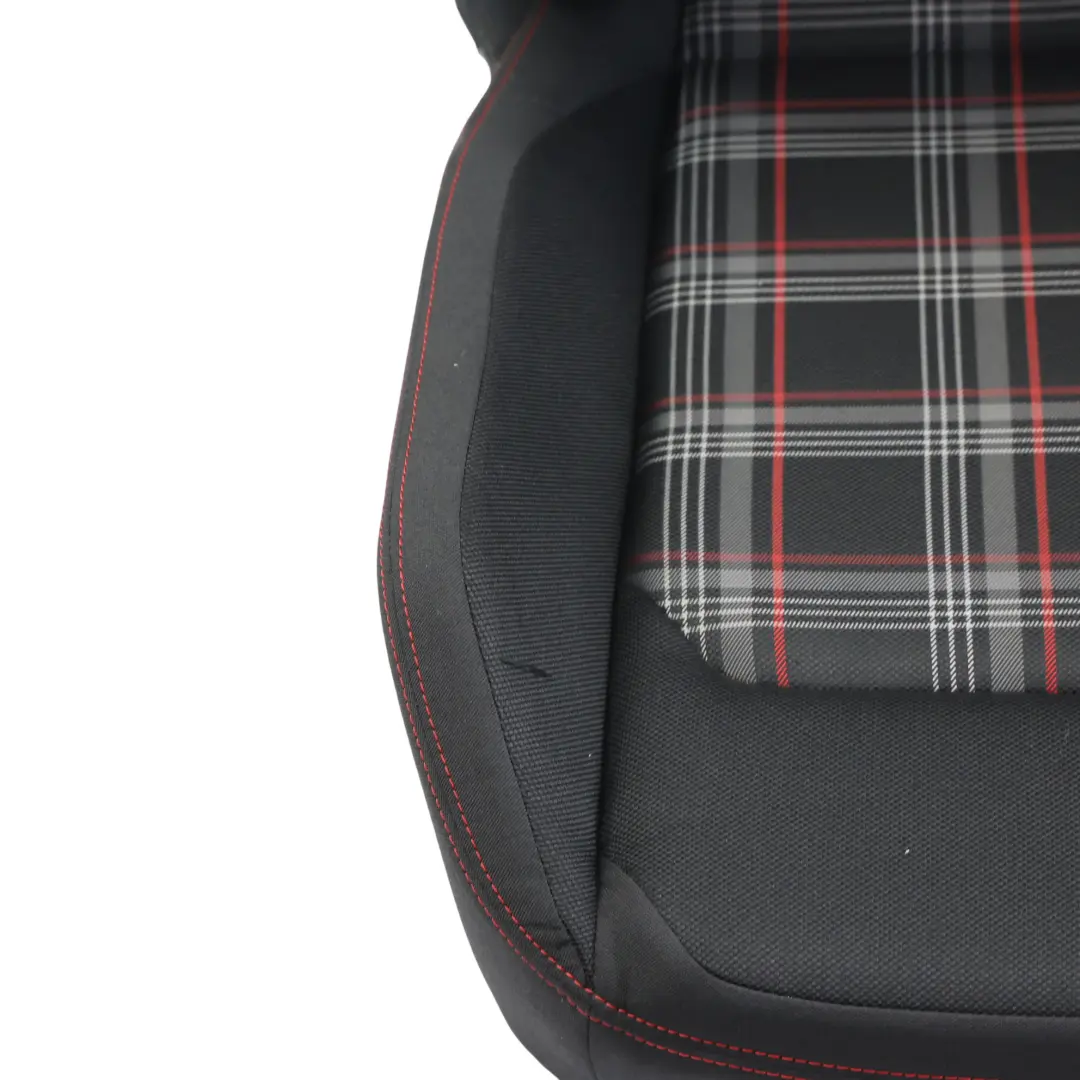 Volkswagen Polo MK5 GTI Vordersitz Beheizt Stoff Tartan Schwarz Rot Links - SKU 2G4881805FC-1 - Teilenummer 2G4881805FC