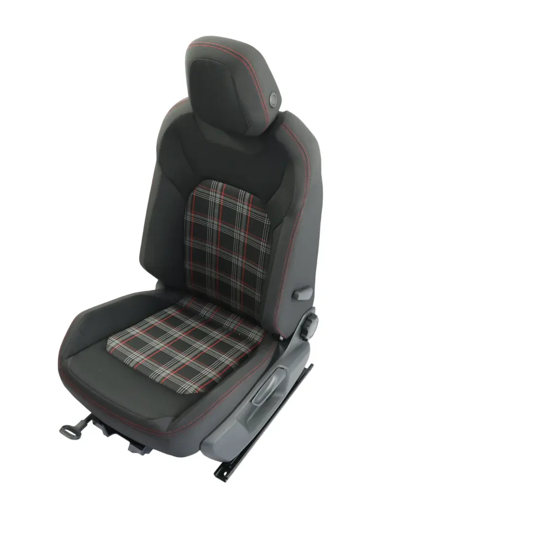 MK5 GTI Vordersitz Beheizt Stoff Tartan Schwarz Rot Links für Volkswagen Polo mit Teilenummer 2G4881805FC Volkswagen Polo MK5 GTI Vordersitz Beheizt Stoff Tartan Schwarz Rot Links - SKU 2G4881805FC-1 - Teilenummer 2G4881805FC
