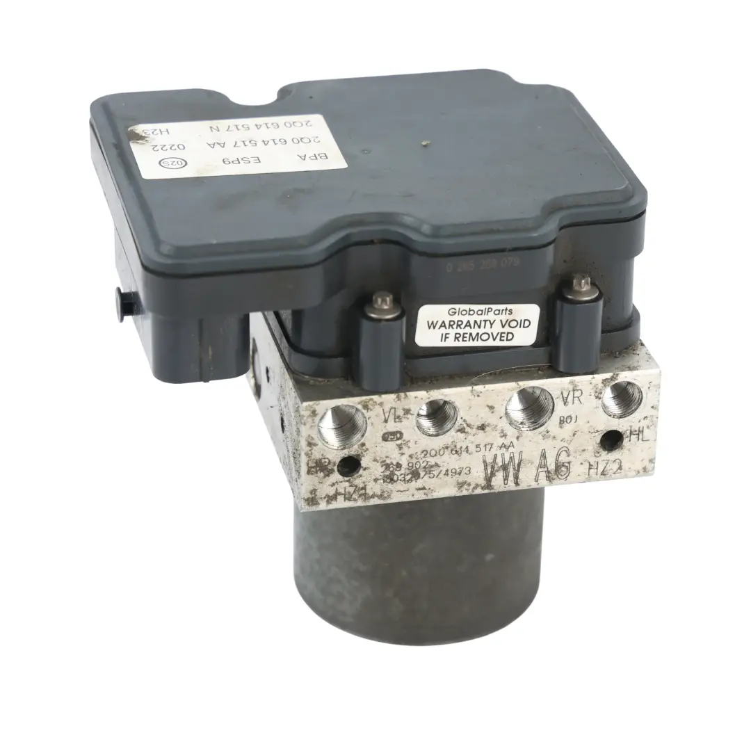 Mk6 ABS Pump Brake Control Unit Module 2Q0614517N to VW Polo with Part number 2Q0614517AA VW Polo Mk6 ABS Pump Brake Control Unit Module 2Q0614517N - SKU 2Q0614517AA - Part number 2Q0614517AA