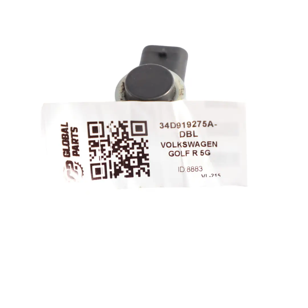 VW Golf 5G PDC Parking Distance Control Sensor Deep Black Pearl C9X - SKU 34D919275A-DBL - Part number 34D919275A