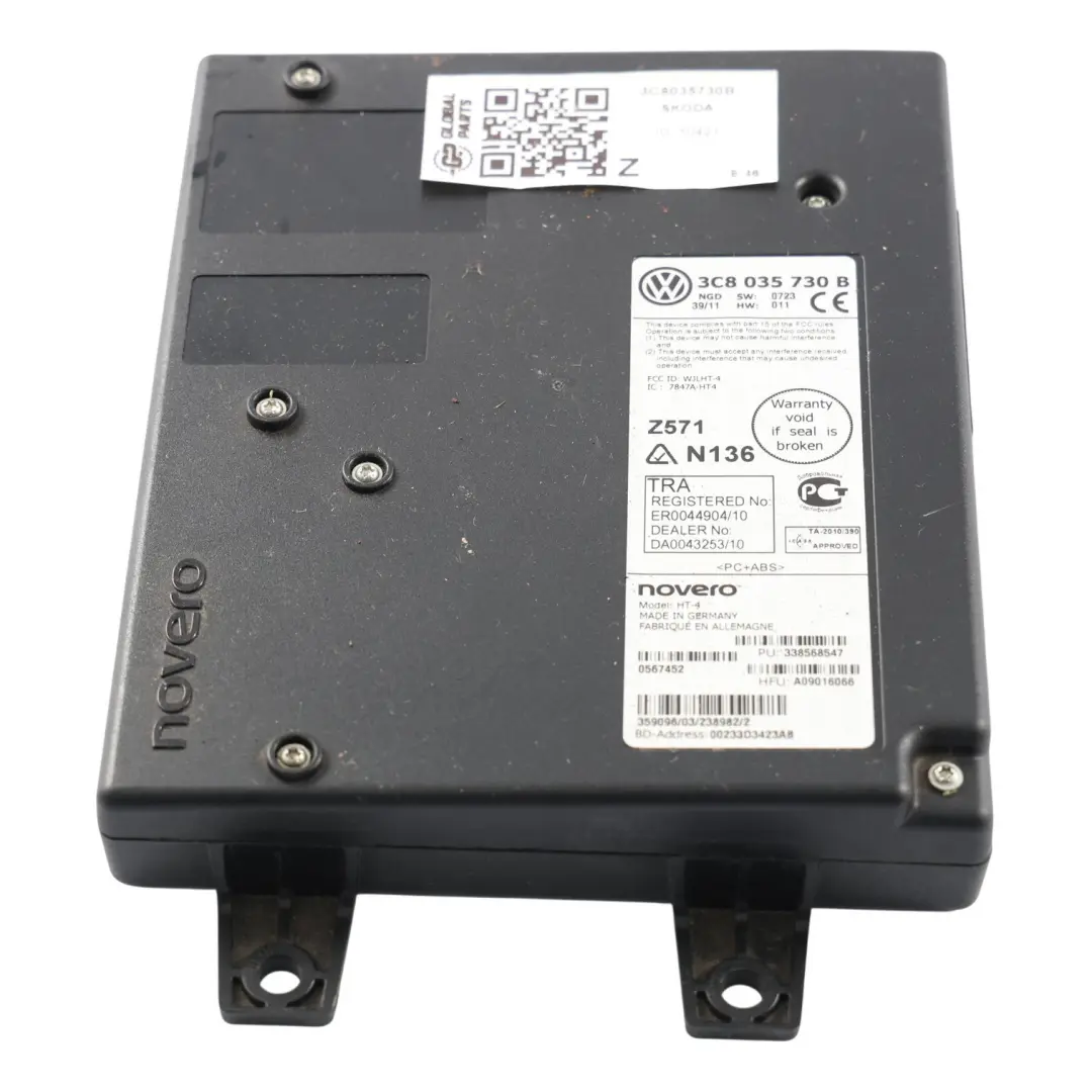 Skoda Octavia Super Mk2 VW Eos Golf Mk7 Moduł Bluetooth - SKU 3C8035730B - Numer Części 3C8035730B
