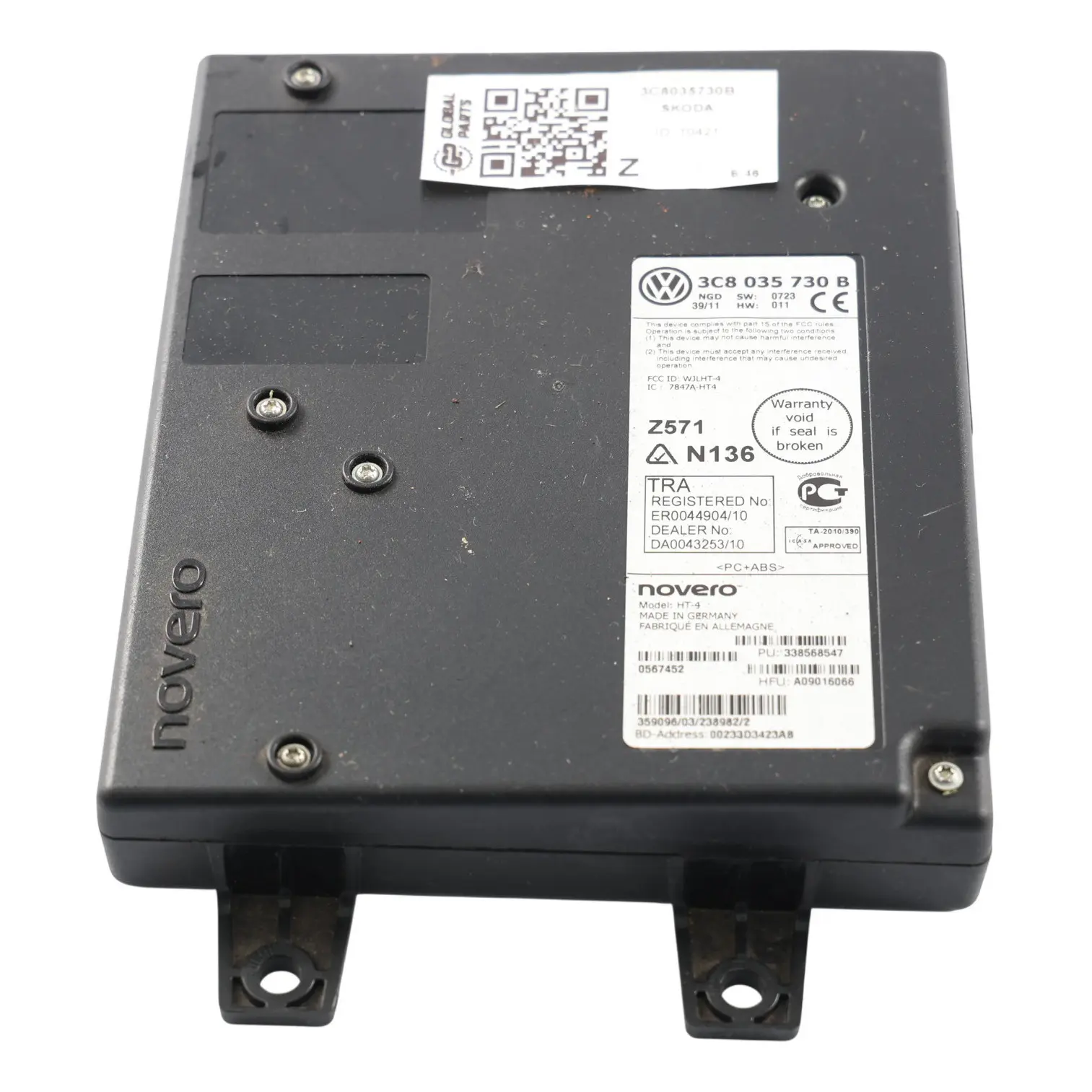 Skoda Octavia Superb Mk2 VW Eos Golf Mk7 Module Bluetooth ECU 3C8035730B
