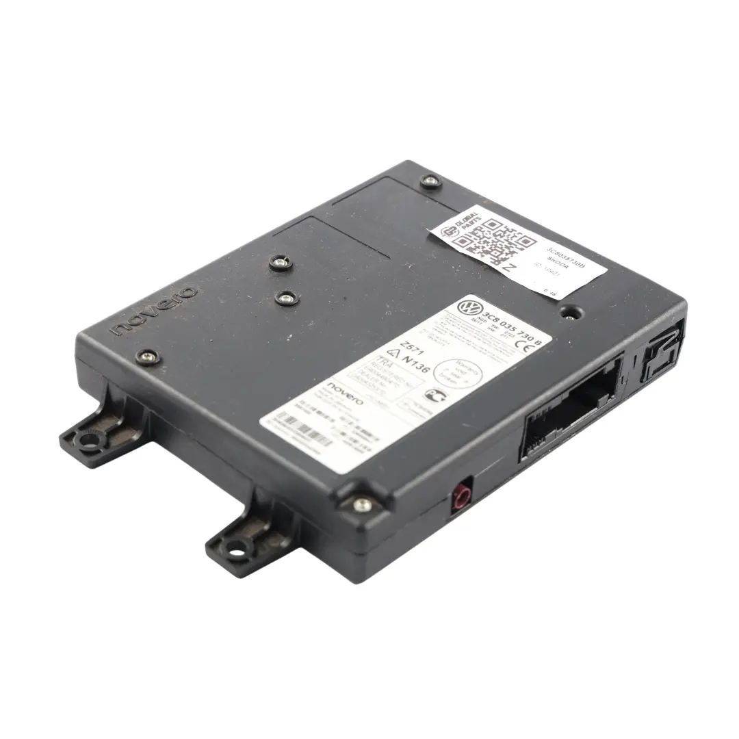 Mk2 VW Eos Golf Mk7 Bluetooth Control Module ECU to Skoda Octavia Super with Part number 3C8035730B Skoda Octavia Super Mk2 VW Eos Golf Mk7 Bluetooth Control Module ECU - SKU 3C8035730B - Part number 3C8035730B