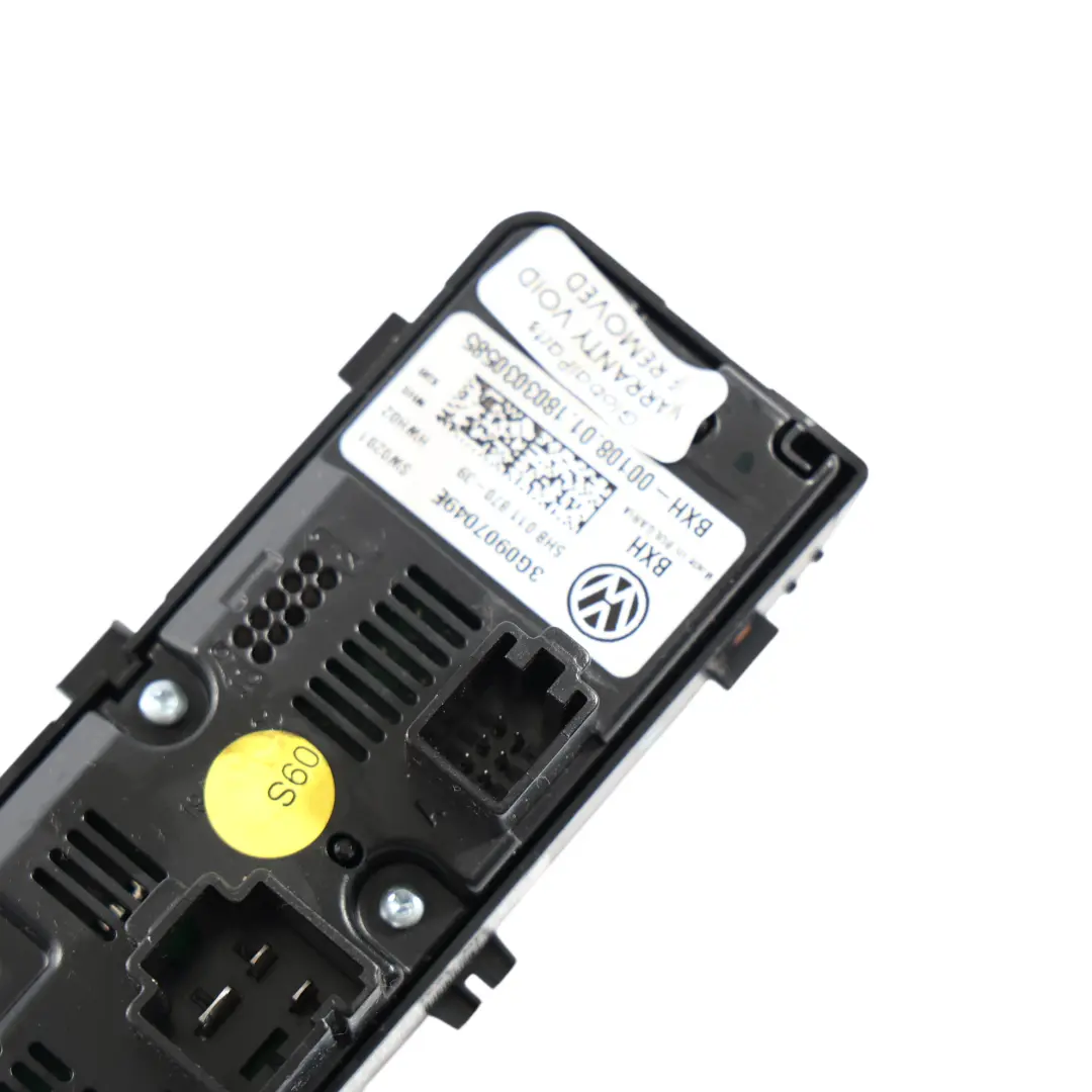 Volkswagen Tiguan MK2 Beheizte Sitz Klimabedienteil Hinten - SKU 3G0907049E - Teilenummer 3G0907049E
