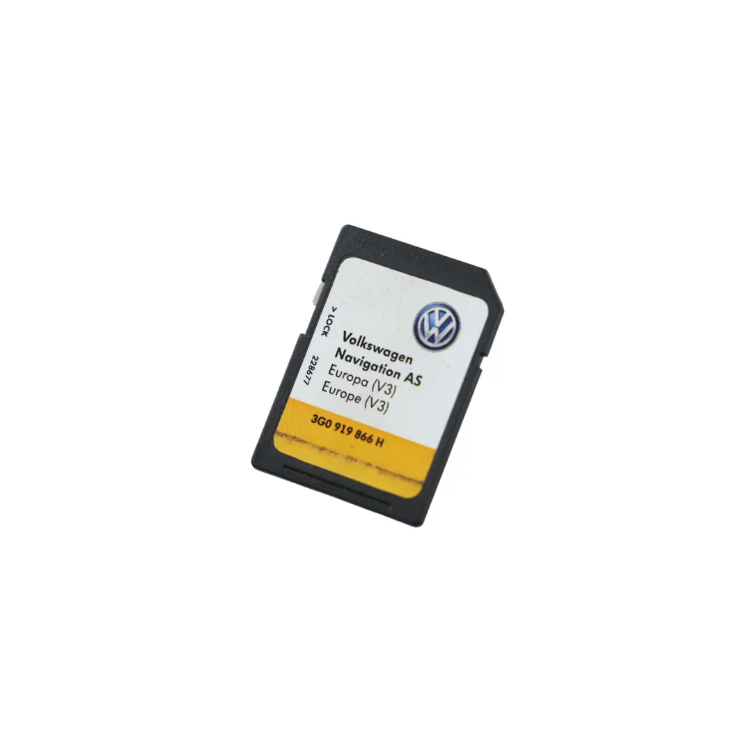 Volkswagen Tiguan 5N Media Navigation Sat Nav SD Card Europa V3 - SKU 3G0919866H - Part number 3G0919866H