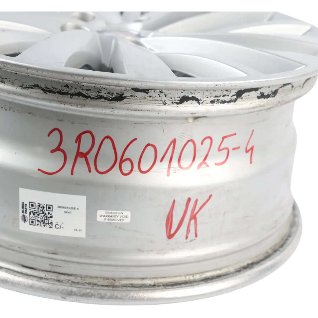 3R Silver Alloy Wheel Rim 17" 7.5J ET:42 to Seat Exeo with Part number 3R0601025E Seat Exeo 3R Silver Alloy Wheel Rim 17" 7.5J ET:42 - SKU 3R0601025E-4 - Part number 3R0601025E