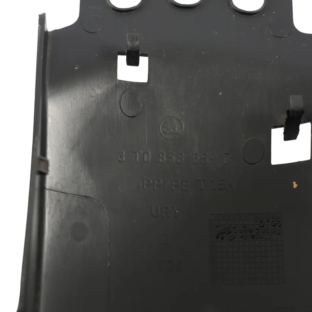 Skoda Octavia Mk2 Steering Column Cowling Cover Surround Lower Black - SKU 3T0858559D - Part number 3T0858559D