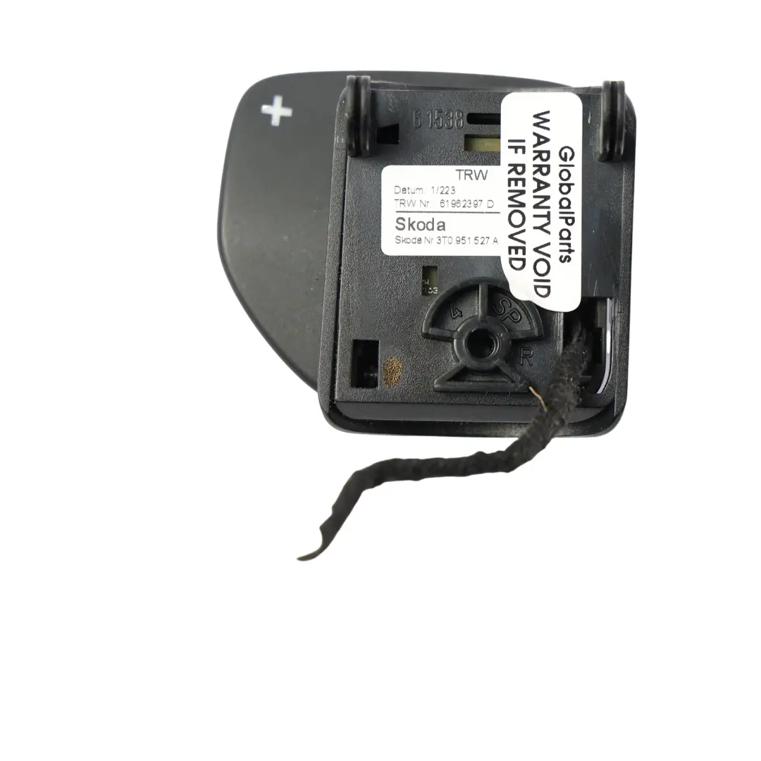 MK2 Superb B6 Pomo Interruptor Cambio Plus Derecho para Skoda Octavia con número de pieza 3T0951527A Skoda Octavia MK2 Superb B6 Pomo Interruptor Cambio Plus Derecho - SKU 3T0951527A-1 - Número de pieza 3T0951527A