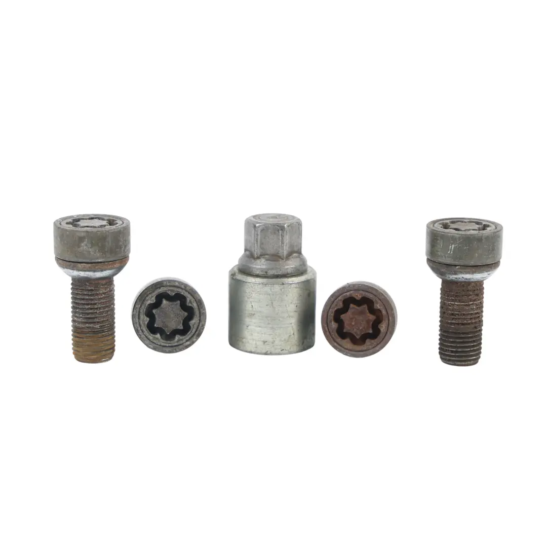 Kit Tuercas Seguridad Antirrobo Rueda para Audi A3 8P TT 8J A4 B8 con número de pieza 4F0071455 Audi A3 8P TT 8J A4 B8 Kit Tuercas Seguridad Antirrobo Rueda - SKU 4F0071455-1 - Número de pieza 4F0071455
