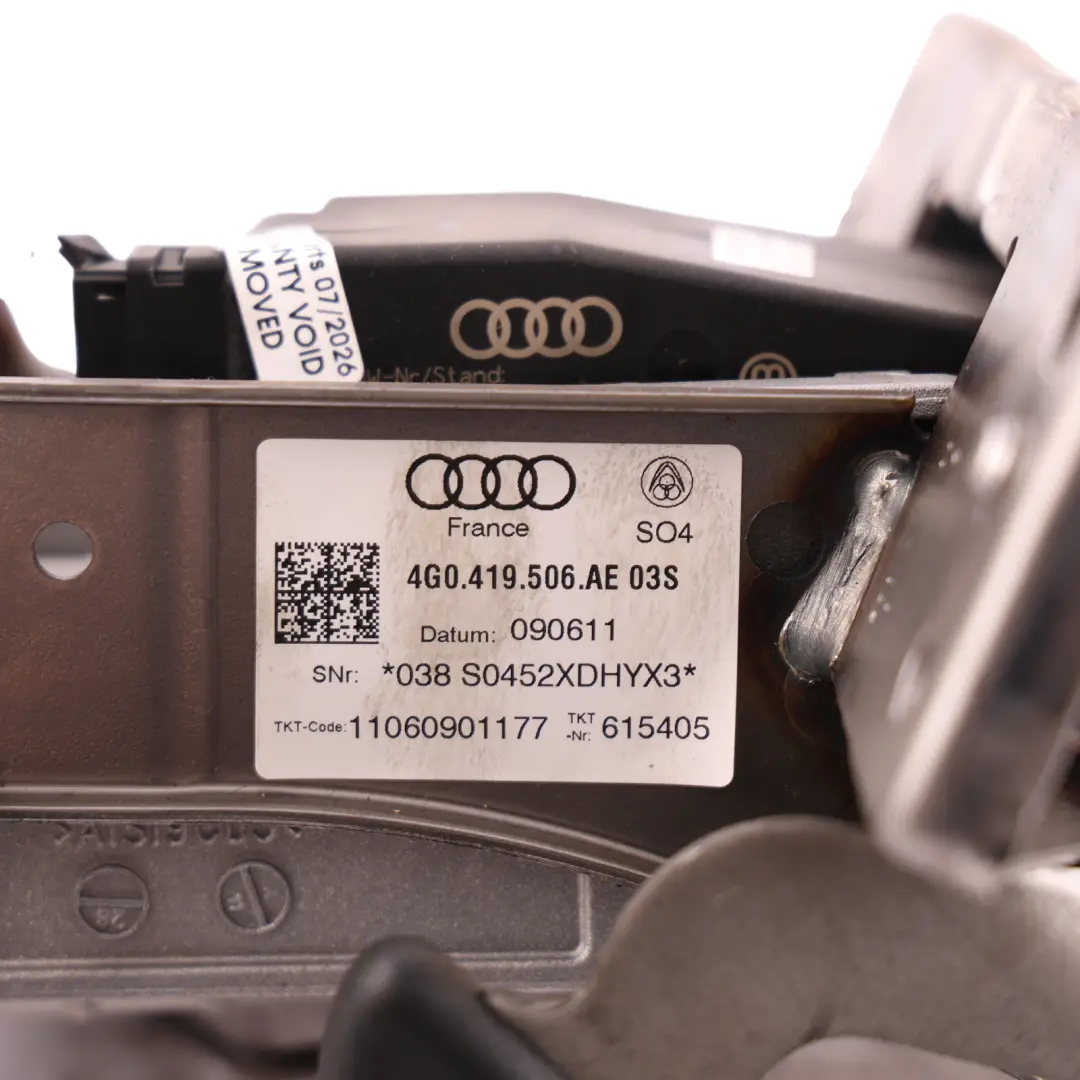 Manually Adjustable Steering Column Assembly to Audi A6 C7 A7 4G with Part number 4G0419506AE Audi A6 C7 A7 4G Manually Adjustable Steering Column Assembly - SKU 4G0419506AE - Part number 4G0419506AE